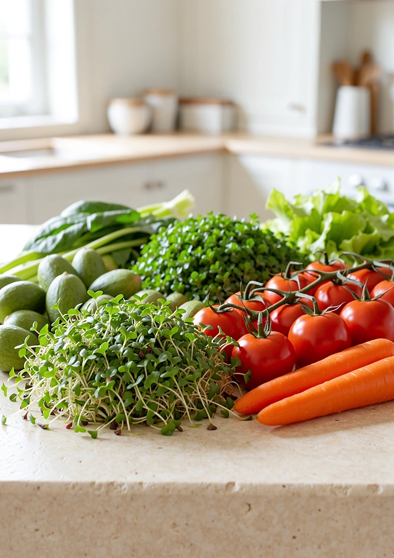Frische gesunde Zutaten